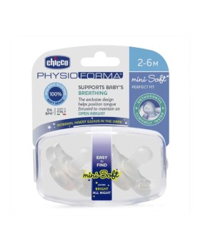 Chicco Physio Forma Mini Soft Πιπίλα Σιλικόνης 2-6m Λευκό