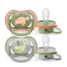 Philips Avent Πιπίλα Σιλικόνης Ultra Air 6-18m Πράσινο-Γκρι