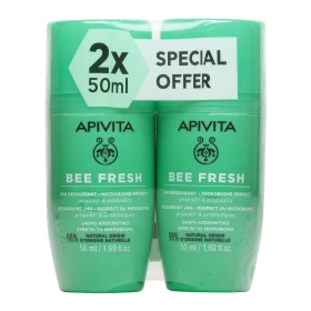 Apivita Bee Fresh 24ωρο Αποσμητικό 2x50ml Special Offer
