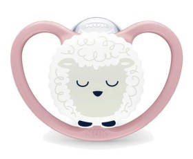 NUK Perfect Match Air Night Πιπίλα Σιλικόνης 6-18m Ροζ