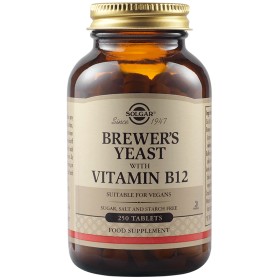 Solgar Brewers Yeast with Vitamin B12 250tabs