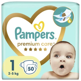 Pampers Premium Care Πάνες No1 2kg-5kg 50τμχ