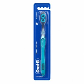 Oral B Οδοντόβουρτσα Dual Clean Medium Μπλε