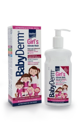 Intermed Babyderm Girls Παιδικό Υγρό Καθαρισμού για την Ευαίσθητη Περιοχή 300ml