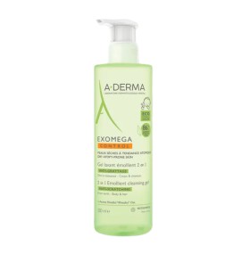 A-Derma Exomega Control Gel Καθαρισμού για Σώμα & Μαλλιά Ατοπικό Δέρμα 500ml