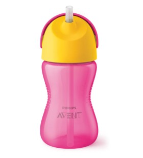 Philips Avent Παγουρίνο με Καλαμάκι 12m+ 300ml Ροζ