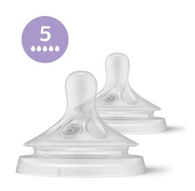 Philips Avent Natural Response Θηλή Σιλικόνης 6+m Ροή 5 2τμχ