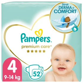 Pampers Premium Care Πάνες Νο4 (9-14 Kg) 52τμχ