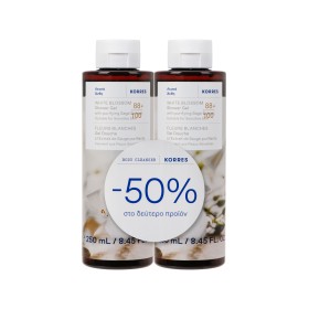 Korres Αφρόλουτρο Λευκά Άνθη 2x250ml -50% στο 2ο Προϊόν