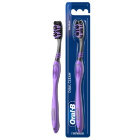 Oral B Οδοντόβουρτσα Dual Clean Medium Μωβ