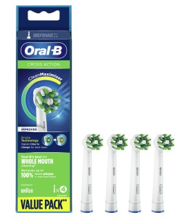 Oral-B Ανταλλακτικές Κεφαλές Cross Action Improved 4τμχ