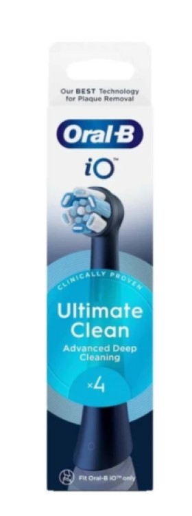 Oral-B Ανταλλακτικές Κεφαλές iO Ultimate Clean Black 4τμχ