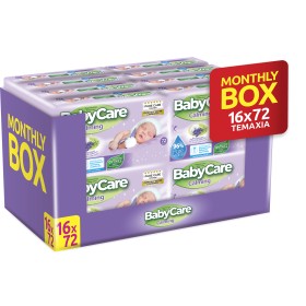 Babycare Μωρομάντηλα Calming 16x72τμχ Monthly Box