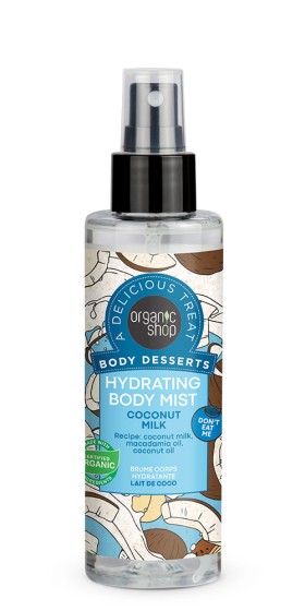 Natura Siberica Body Desserts Coconut Milk Hydrating Body Mist 200ml