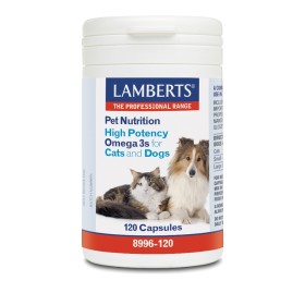 Lamberts Pet Nutrition High Potency Omega 3s for Cats & Dogs 120caps