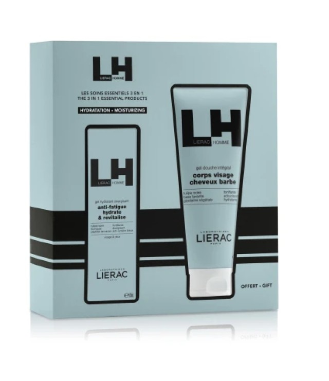 Lierac Homme Ανδρική Ενυδατικό Τζελ Προσώπου 50ml +Αφρόλουτρο 200ml Promo Pack