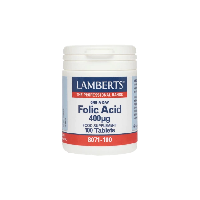 Lamberts Folic Acid 400μg 100tabs