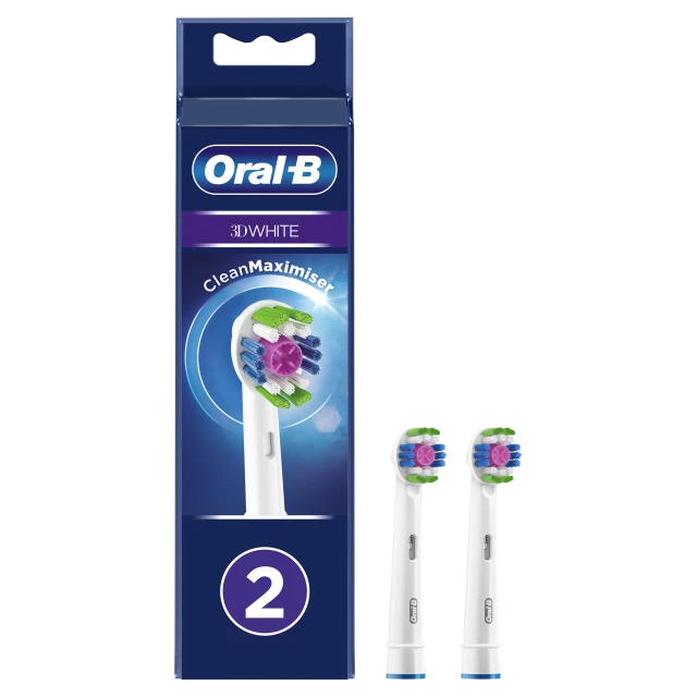 Oral-B 3D White Ανταλλακτικές Κεφαλές Ηλεκτρικής Οδοντόβουρτσας 2τμχ