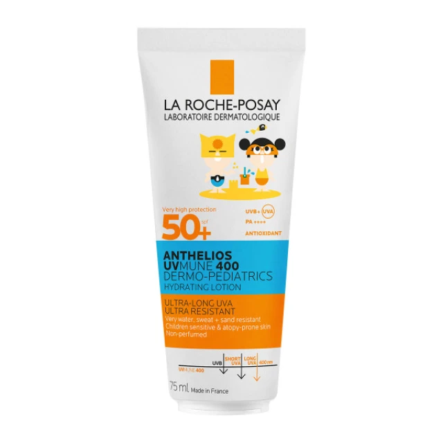 La Roche Posay Anthelios UVMUNE 400 Dermo-Pediatrics Παιδικό Ενυδατικό Αντηλιακό Γαλάκτωμα SPF 50+ 75ml