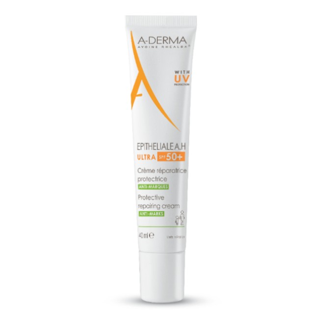 A-Derma Epitheliale AH Ultra SPF50+ Προστατευτική Επανορθωτική Κρέμα Κατά των Σημαδιών 40ml