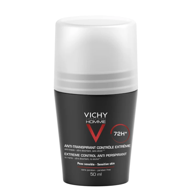 Vichy Homme 72h Deodorant Roll-on for extreme anti-perspirant για Έντονη Εφίδρωση 50ml