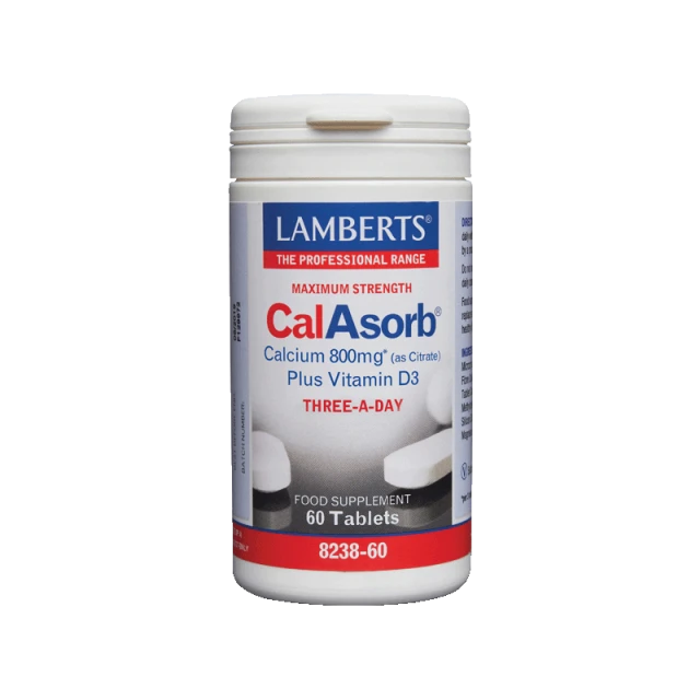 Lamberts CalAsorb Calcium 800mg 60tabs