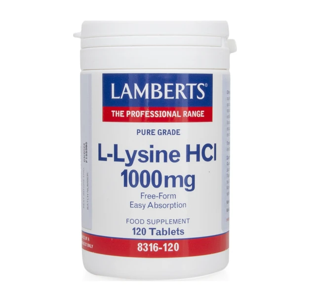 Lamberts L-Lysine HCI 1000mg 120tabs