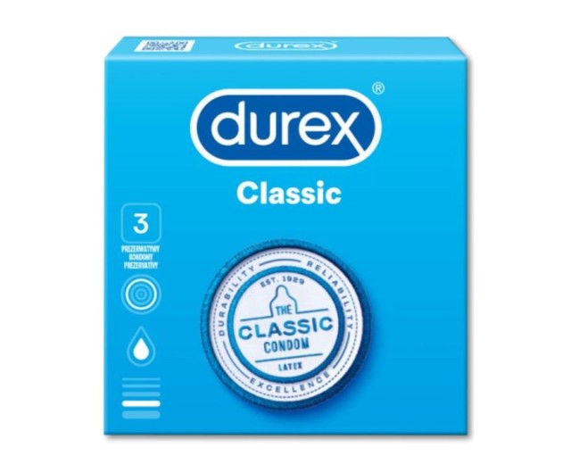 Durex Classic Προφυλακτικά 3τμχ