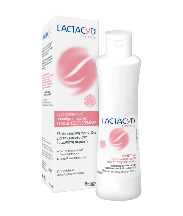 Lactacyd Pharma Sensitive Υγρό Καθαρισμού για Ευαίσθητες Επιδερμίδες 250ml