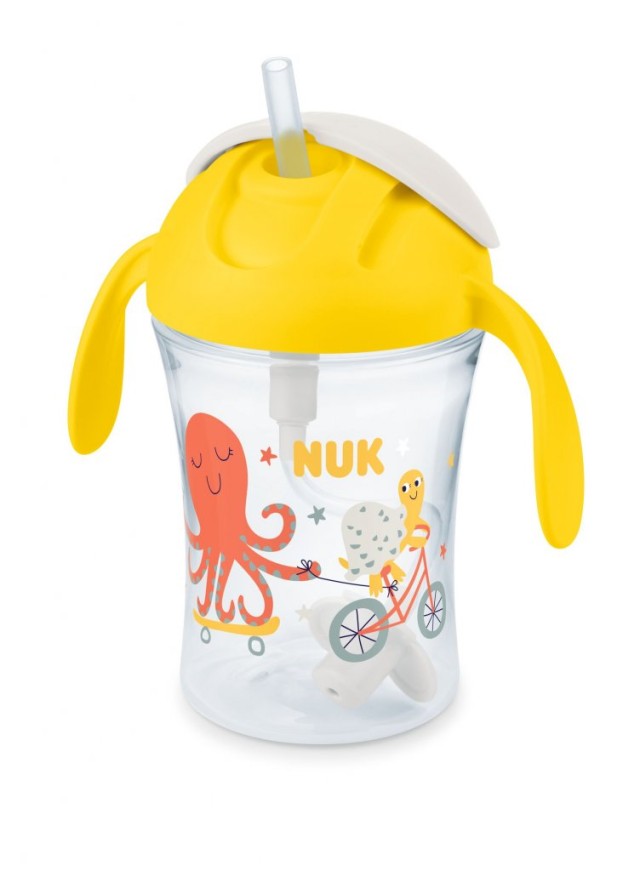 Nuk Motion Cup Εκπαιδευτικό Ποτήρι Κίτρινο 8m+ 230ml