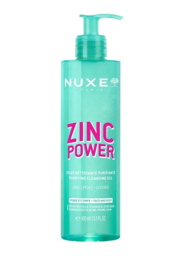 Nuxe Zinc Power Purifying Cleansing Gel Τζελ Καθαρισμού κατά των Ατελειών 400ml