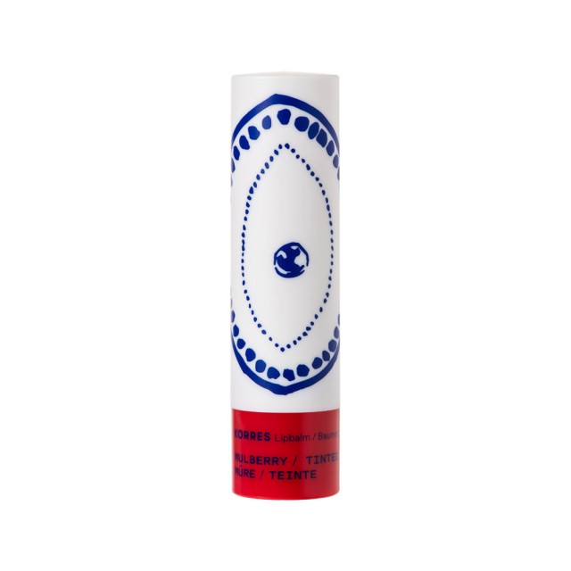 Korres Lip Balm Mulberry Tinded Ενυδατική Φροντίδα για τα Χείλη Κόκκινα Μούρα με Χρώμα, 4.5g