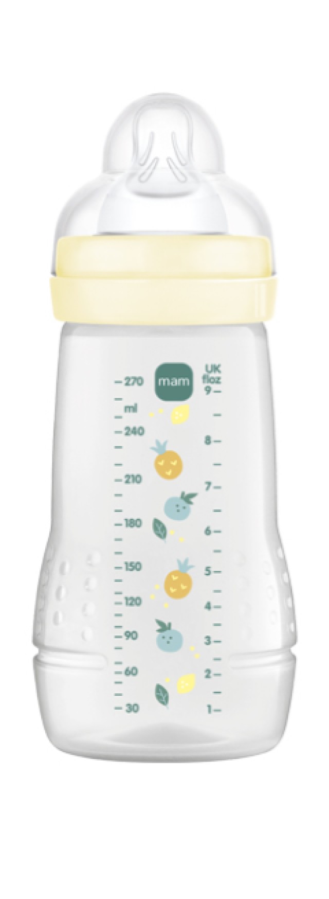 MAM Μπιμπερό Πλαστικό Easy Active Θηλή Σιλικόνης 2+ 270ml Μπεζ