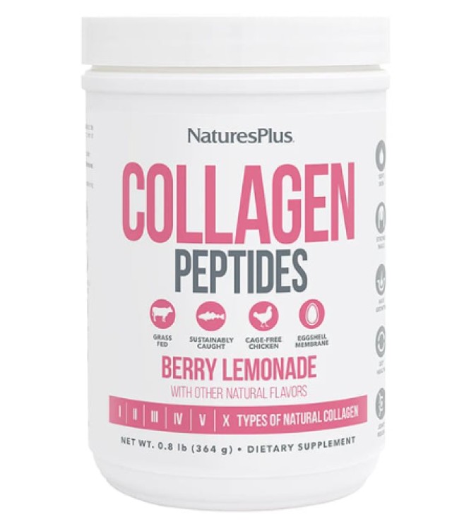 Natures Plus Collagen Peptides Berry Lemonade Σκόνη 364g