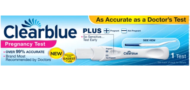 Clearblue Plus Τεστ Εγκυμοσύνης Μονό