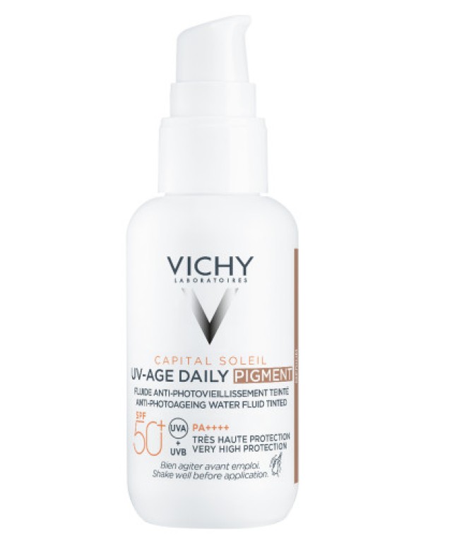 Vichy Capital Soleil UV-AGE Αντηλιακό Προσώπου Κατά της Φωτογήρανσης Medium Χρώμα SPF50+ 40ml