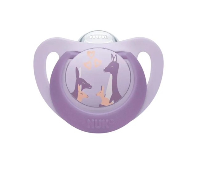 NUK First Choice Πιπίλα Σιλικόνης 6-18m Μωβ
