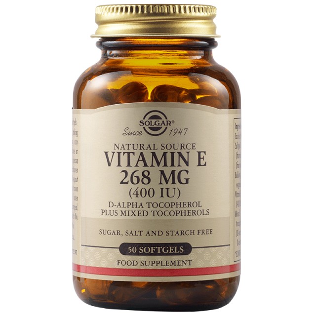 Solgar Vitamin E 400iu 50softgels