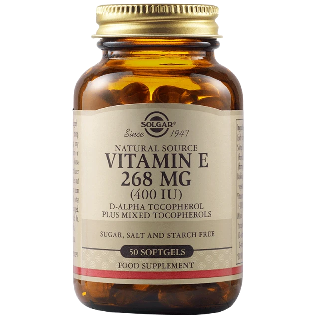 Solgar Vitamin E 400iu 50softgels