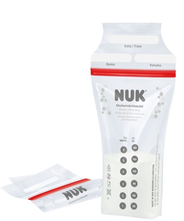 NUK Σακουλάκια Αποθήκευσης Μητρικού Γάλακτος 25τμχ
