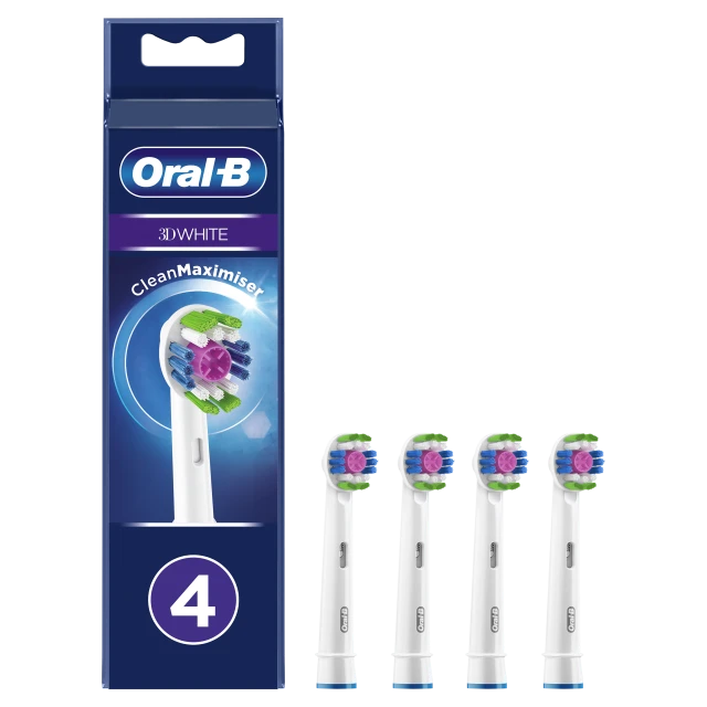 Oral-B 3D White Ανταλλακτικές Κεφαλές Ηλεκτρικής Οδοντόβουρτσας 4τμχ