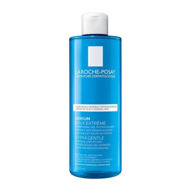 La Roche Posay Kerium Extra Gentle Gel Shampoo Απαλό Καθημερινό Σαμπουάν 400ml
