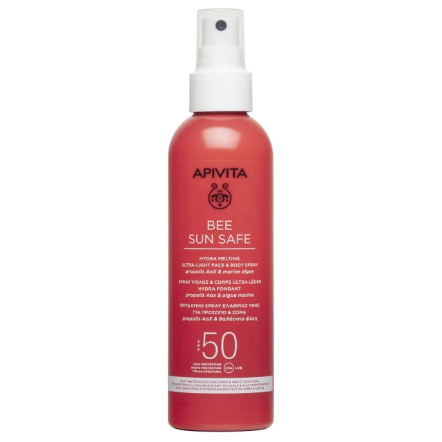 Apivita Bee Sun Safe Ενυδατικό Spray Ελαφριάς Υφής Πρόσωπο & Σώμα SPF50 200ml