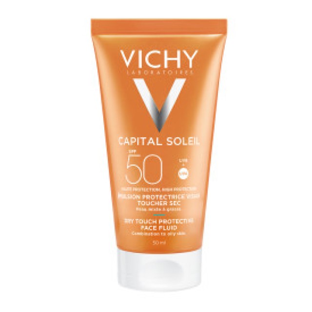 Vichy Capital Soleil Αντηλιακή Κρέμα Προσώπου Dry Touch SPF50 για Ματ Αποτέλεσμα 50ml