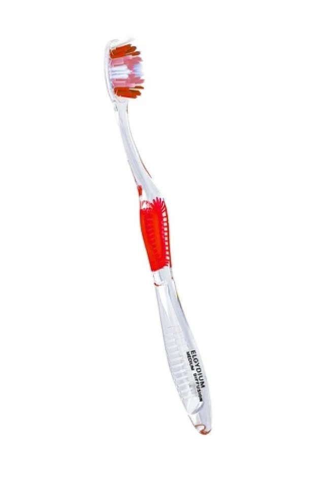 Elgydium Diffusion Οδοντόβουρτσα Medium Κόκκινη