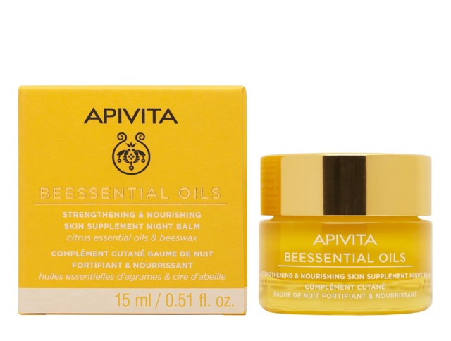 Apivita Beessential Oils Balm Προσώπου Νύχτας 15ml
