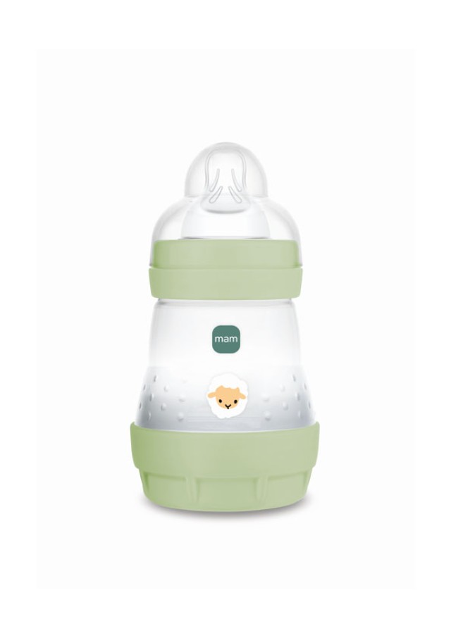 MAM Μπιμπερό Πλαστικό Easy Start Anti-Colic Θηλή Σιλικόνης 0+ 160ml Πράσινο