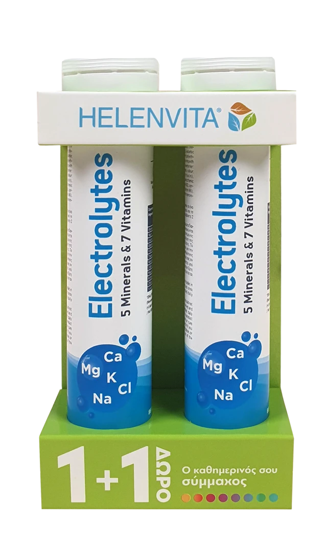 Helenvita Electrolytes 20tabs Αναβράζουσες 1+1