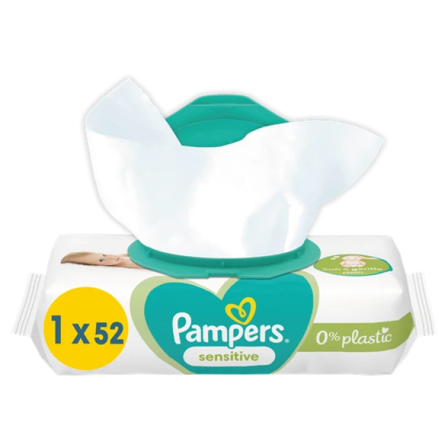 Pampers Sensitive Μωρομάντηλα 52τμχ