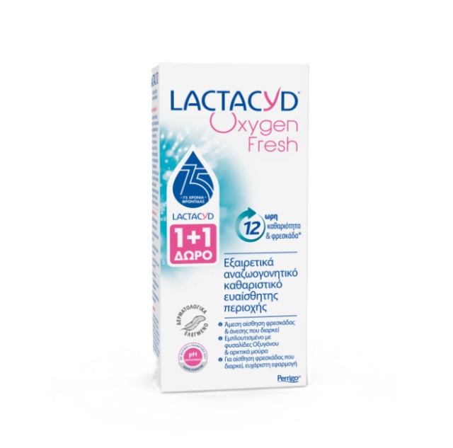 Lactacyd Oxygen Fresh 200ml 1+1 Δώρο